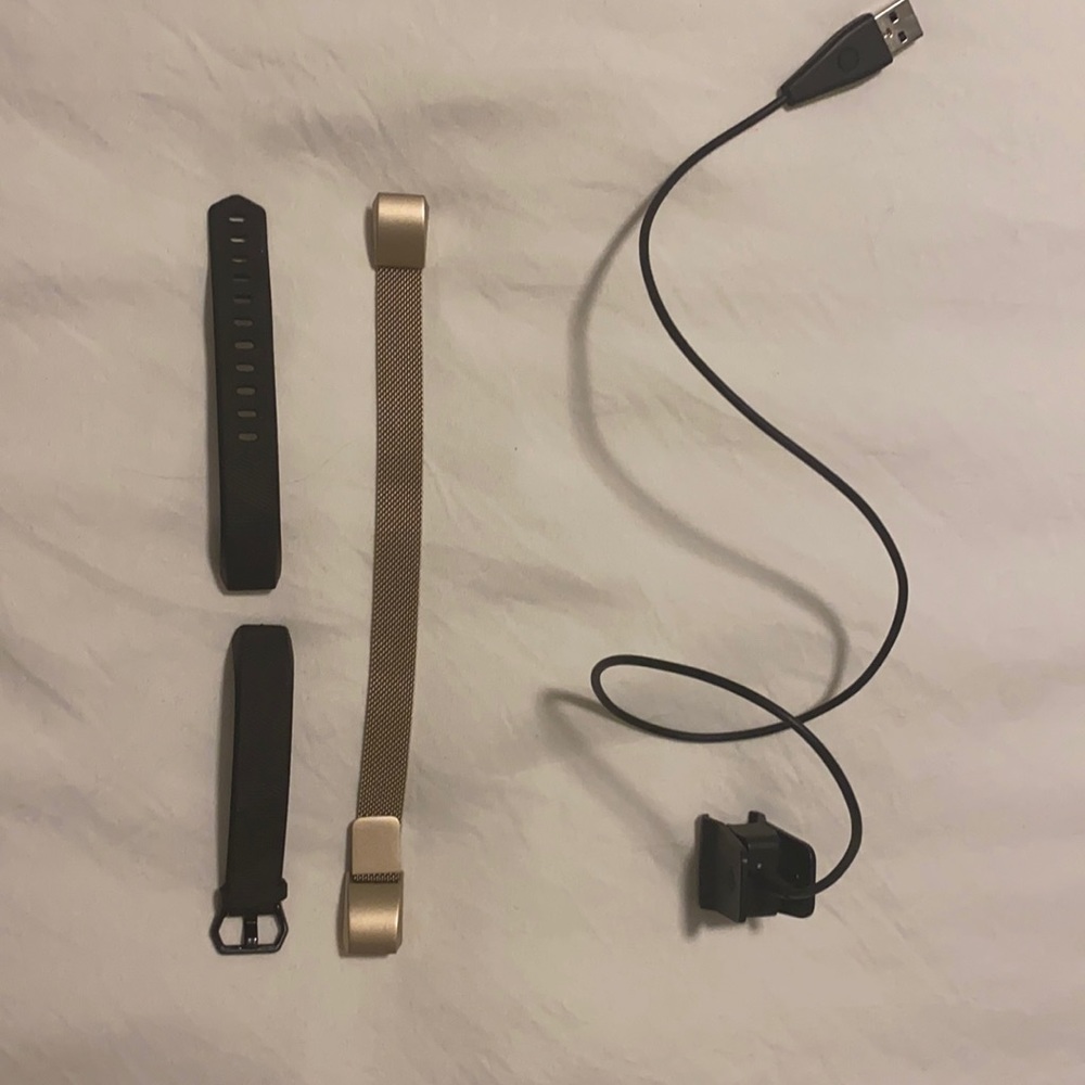 Fit bit Alta HR bands and charger